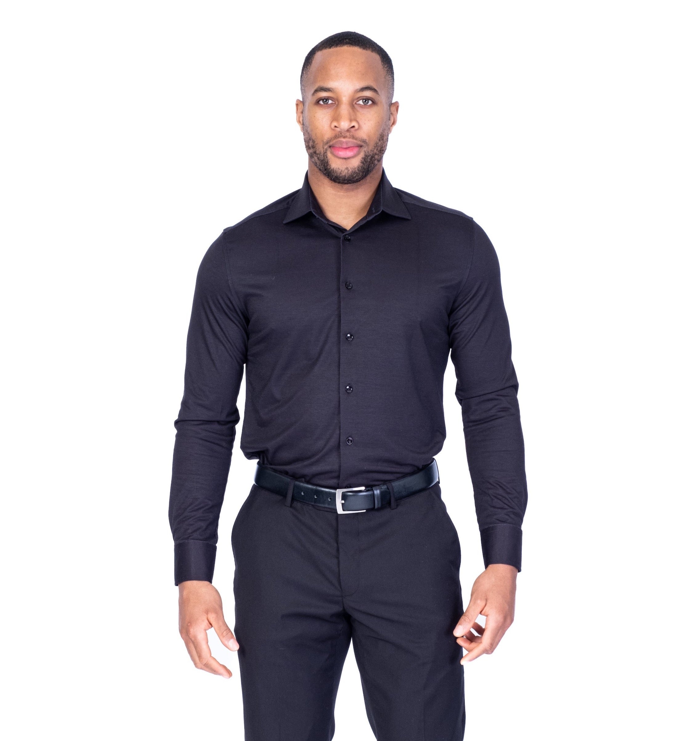 Performance Stretch Solid Dress Shirt