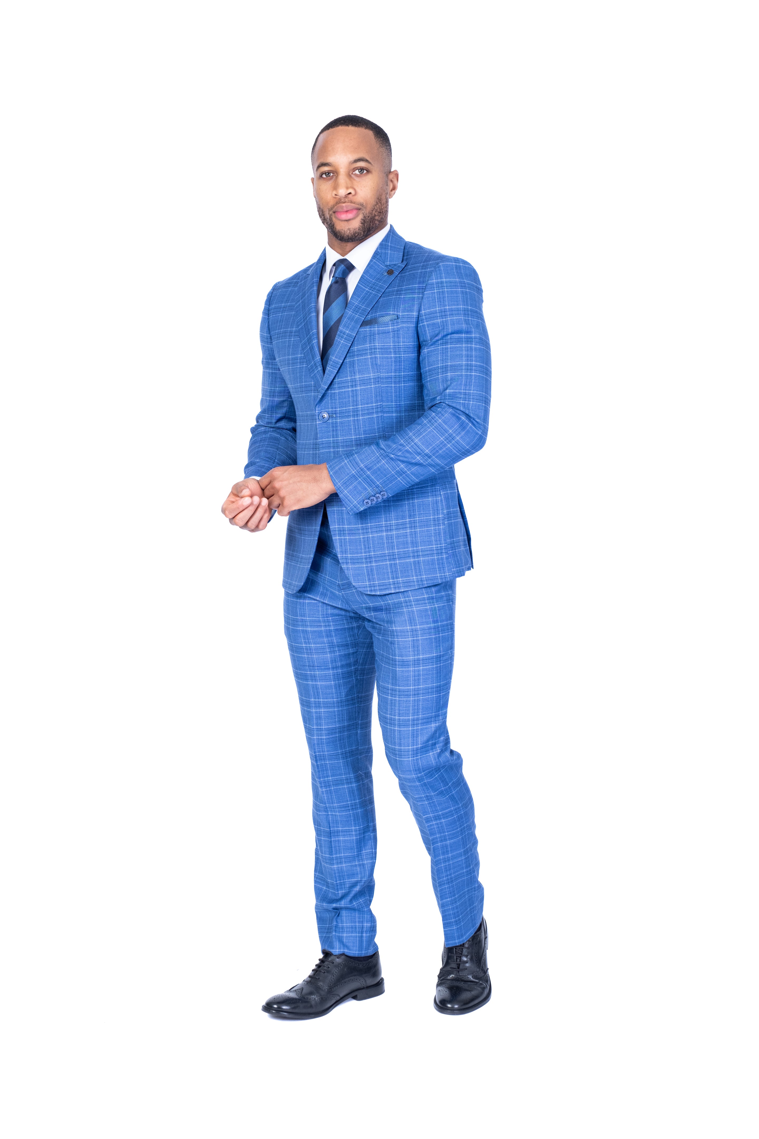 Modern Slim Check Suit