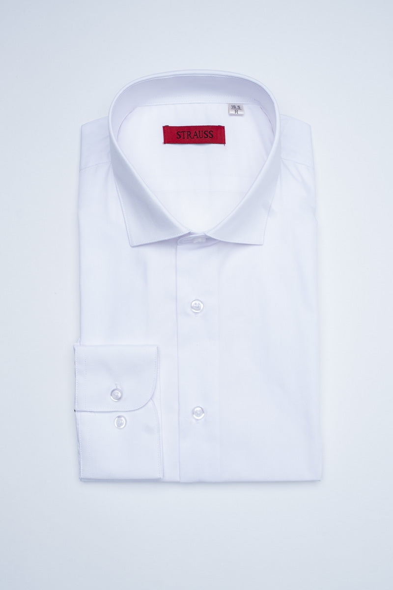 Modern Fit Solid Dress Shirt