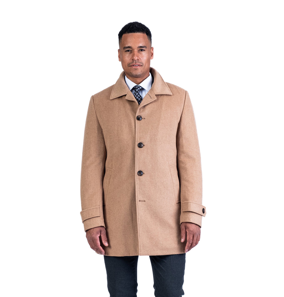 Camel clearance wool topcoat